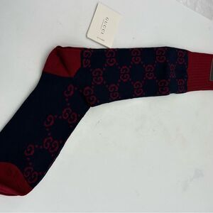 Men's Gucci interlocking G logo, socks, cotton blend size large made in Italy